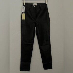 The Melina™ Slim Pant- High-Waisted Vegan Leather Pants